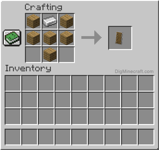 Craft du bouclier dans Minecraft