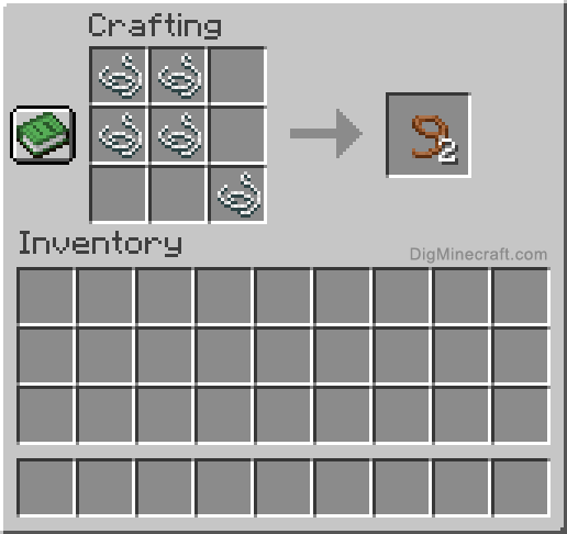 Craft laisse dans Minecraft