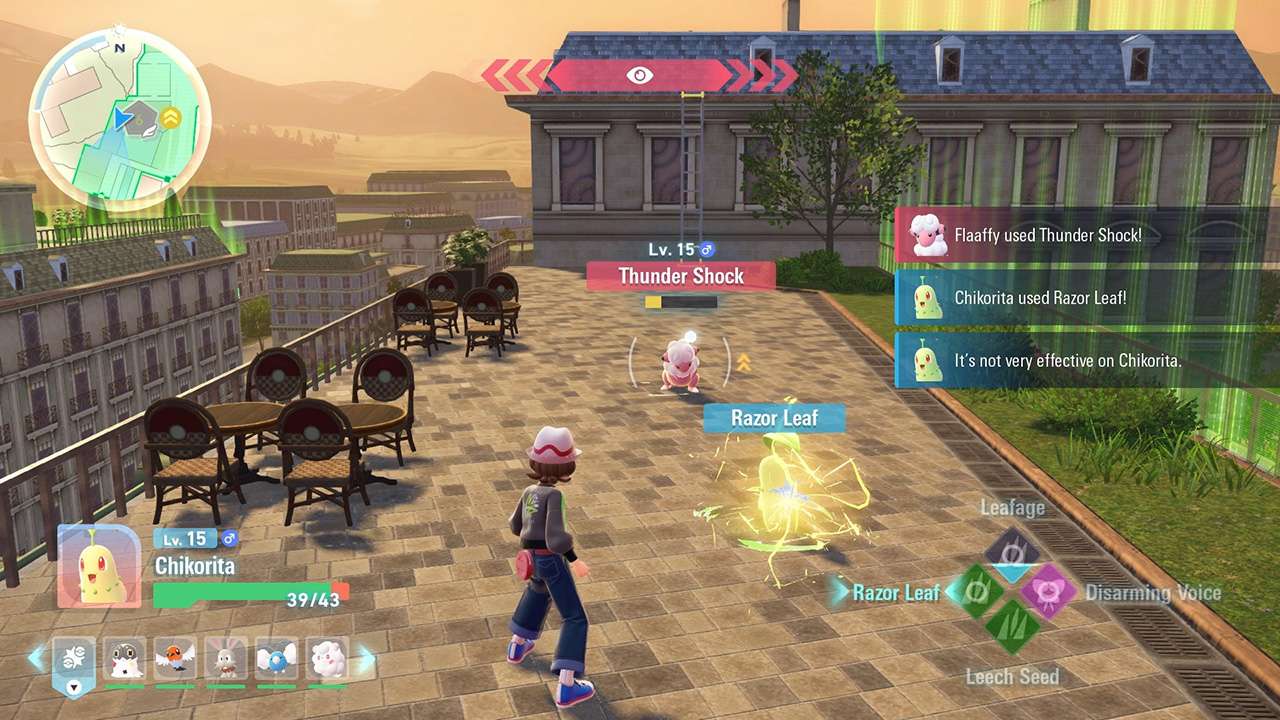 Légendes Pokémon Z-A, combat à Illumis