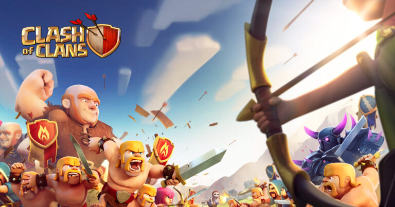Clash of Clans, artwork officiel bataille