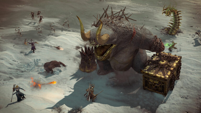 Diablo 4, combat de boss et butin