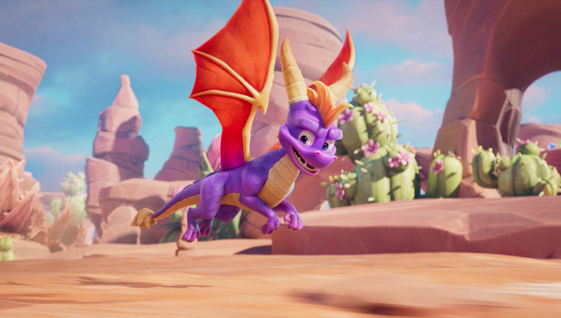 Spyro A Realm Beyond, vol au-dessus du désert