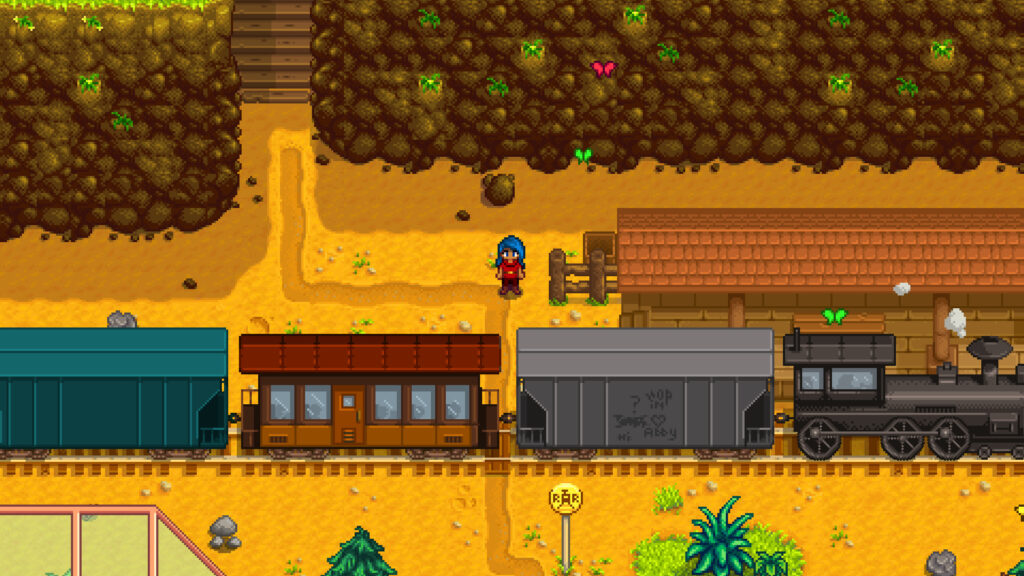Cartes de la ferme Stardew Valley, gare
